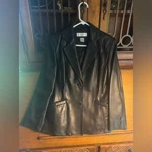 Leather Blazer